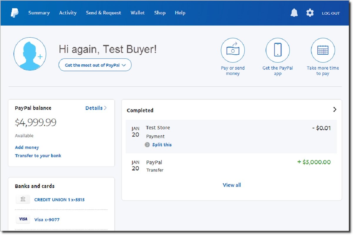 Sending and Obtaining Money with PayPal