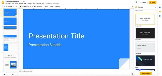 How to Add Music to Google Slides : Creating a New Presentation