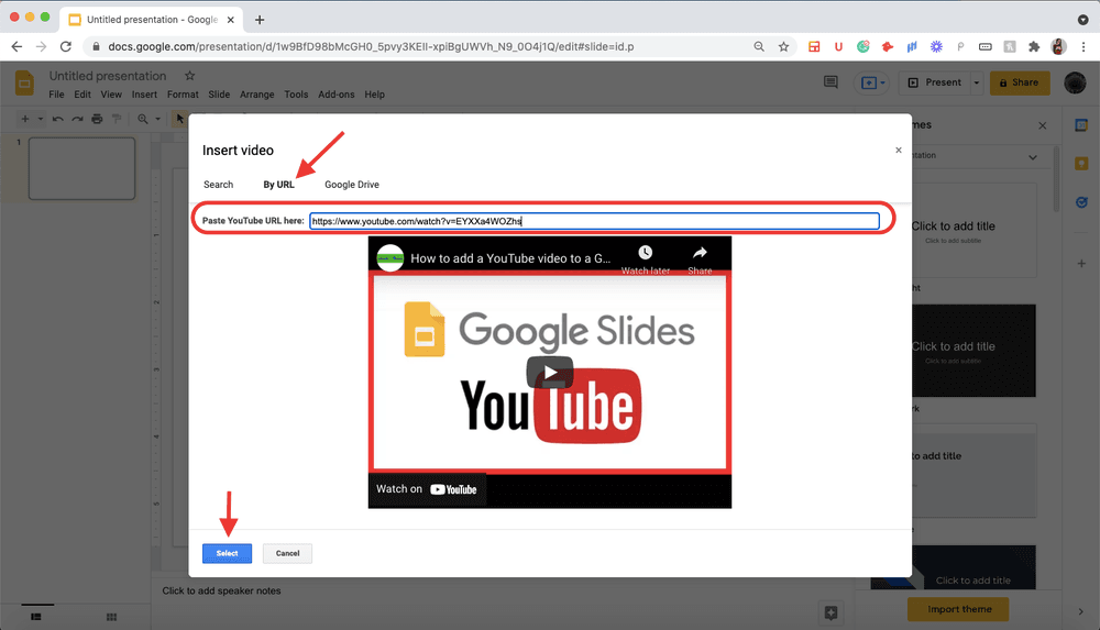 How to Add Music to Google Slides : Embedding YouTube Videos in Slides